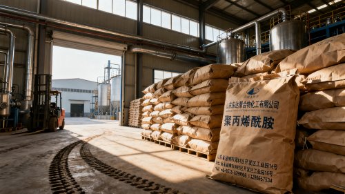 减阻剂与聚丙烯酰胺产品装车现场