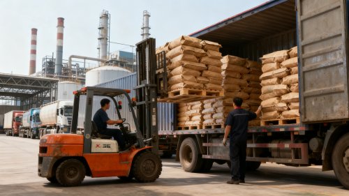 聚丙烯酰胺印染助剂装车运输