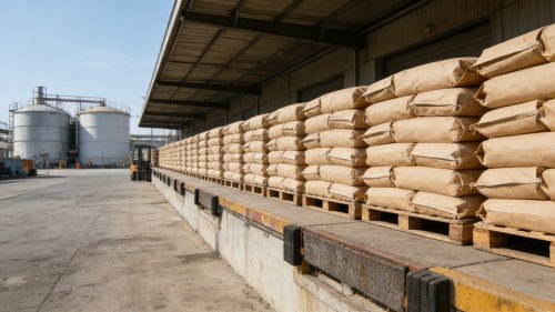 淄博聚隆聚丙烯酰胺工厂装车现场