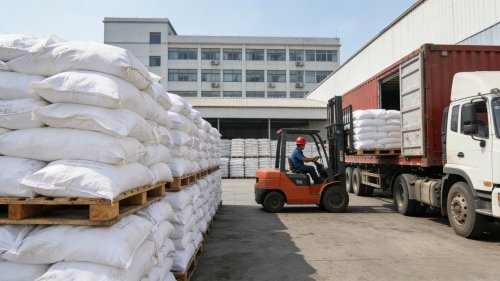 PAM阳离子产品装车现场