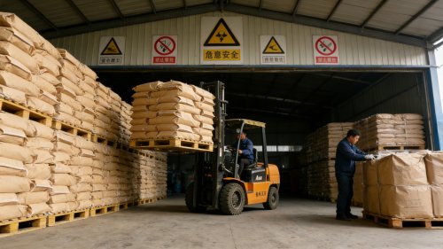 高分子聚丙烯酰胺现货装车现场