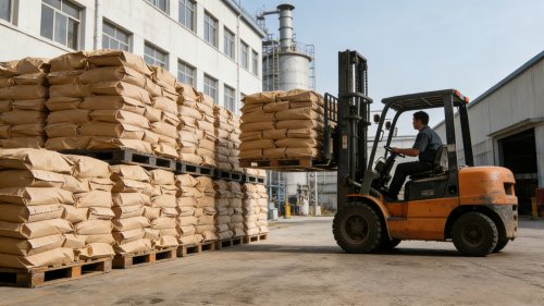 聚丙烯酰胺PAM装车现场