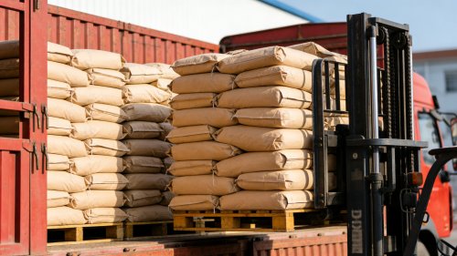 丙烯酰胺高分子絮凝剂装车特写