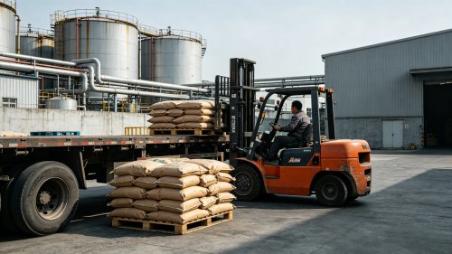 阴离子聚丙烯酰胺PAM絮凝剂白色粉末工厂厂区装车分子量1500万至2000万用于铁矿铜矿尾矿沉降和浓缩